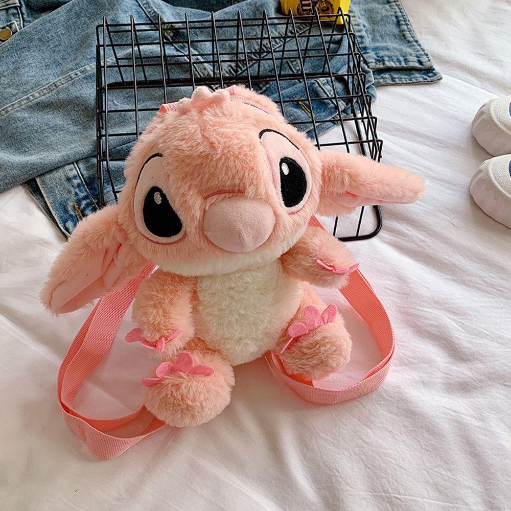 Balo đi học lông nhung hình Stitch nồi bông dễ thương cho bé yêu Miu Kids BLG001