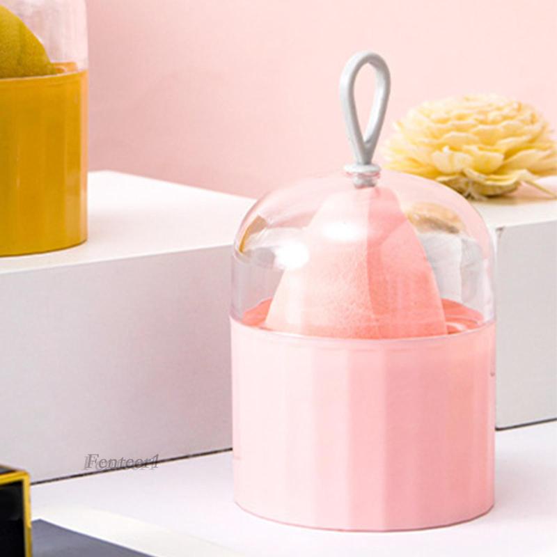 [Fenteer1] Giá Đỡ Mút Trang Điểm Trong Suốt Khô Nhanh Chống Bụi