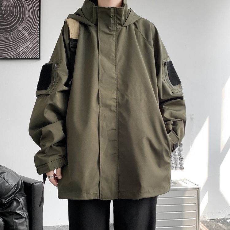 Áo khoác unisex thu đông thời trang có túi hai bên tay