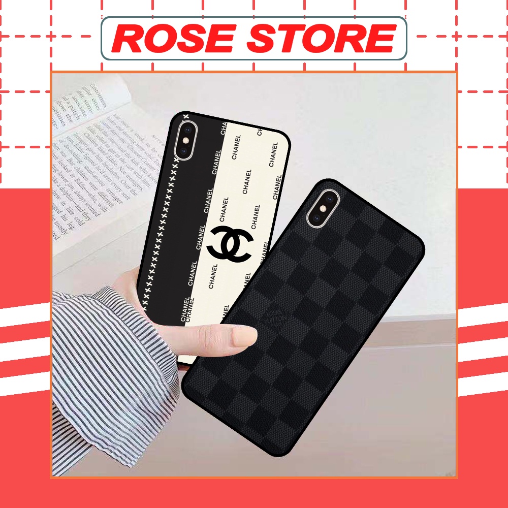 Ốp iphone X Xs XR Xsmax 11 11 Pro Max in hình thương hiệu thời trang cá tính LV,GC...