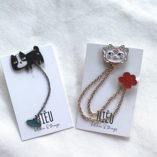 Pin Cài Áo/ Huy Hiệu/ Ghim cài Áo, Mũ, Balo, Túi xách hình chó mèo