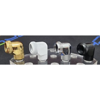 Fitting tản nhiệt nước góc 90 xoay một đầu com