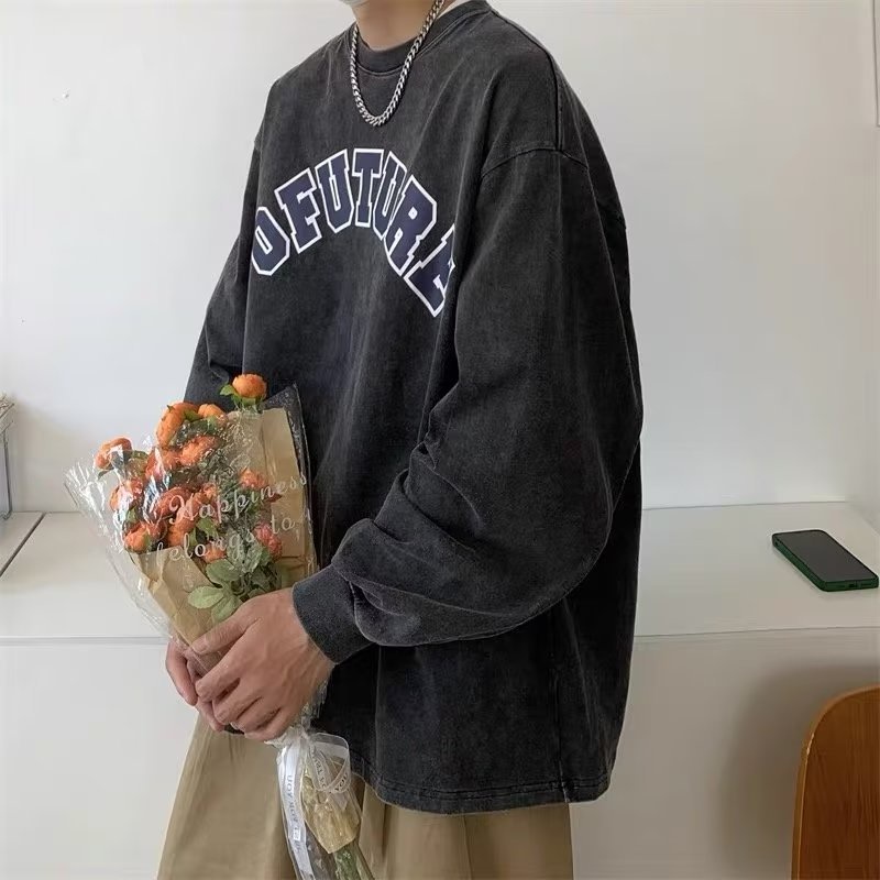 Áo Dài Tay Cổ Tròn Thời Trang Cho Nam