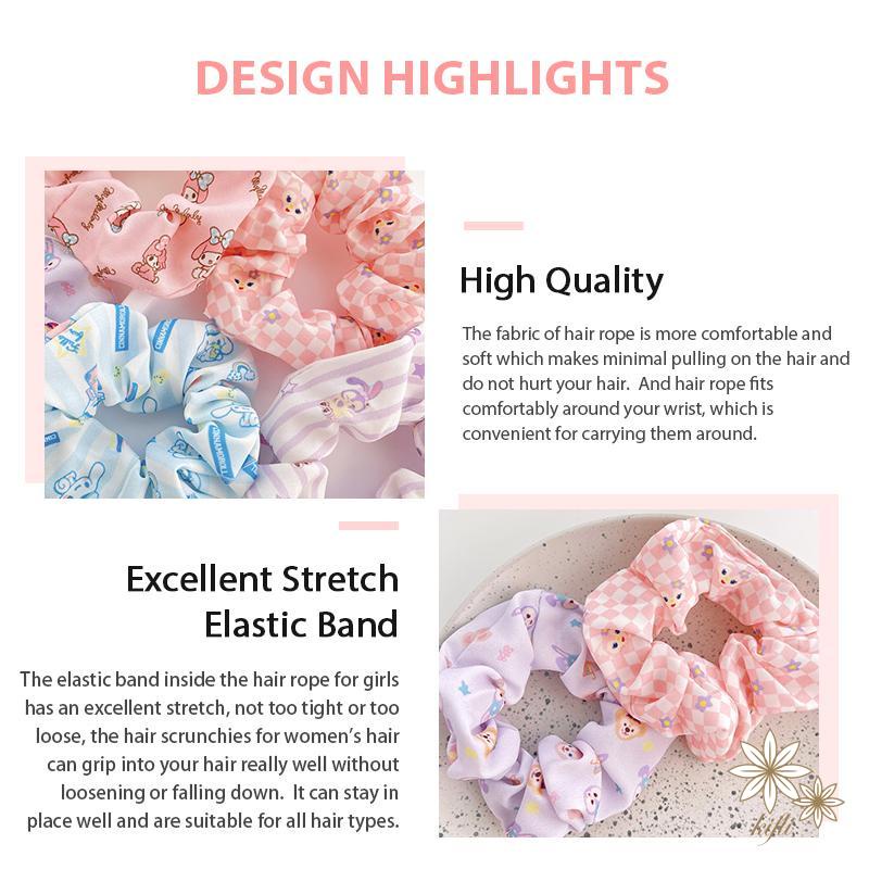 Dây Buộc Tóc Đuôi Ngựa Hoạt Hình Cỡ Lớn Ngọt Ngào Xinh Xắn