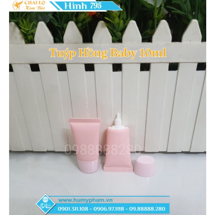 TUÝP CHIẾT MỸ PHẨM - Tuýp Hồng Baby 10ml