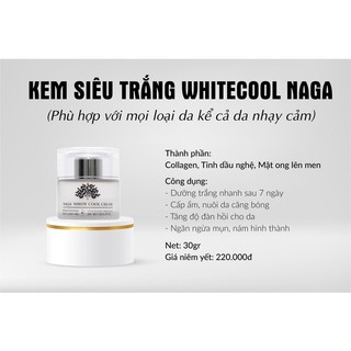 Kem trắng da whitecool 200K nhỏ