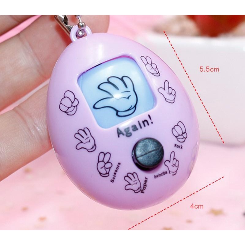 MÓC KHÓA TRỨNG TRÒ CHƠI OẲN TÙ XÌ BAO BÚA KÉO TUỔI THƠ T-CRAFT