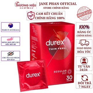 Bao Cao Su Durex Fetherlite hàng ÚC 30 chiếc