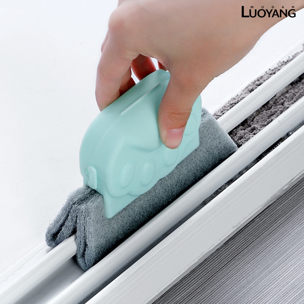 1 Bộ Bàn Chải Vệ Sinh Rãnh Cửa Sổ Tay Cầm Chống Trượt Tiện Lợi