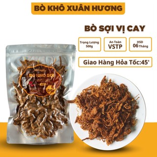  Bò Khô Sợi XUÂN HƯƠNG vị cay đặc biệt thơm ngon 500g 