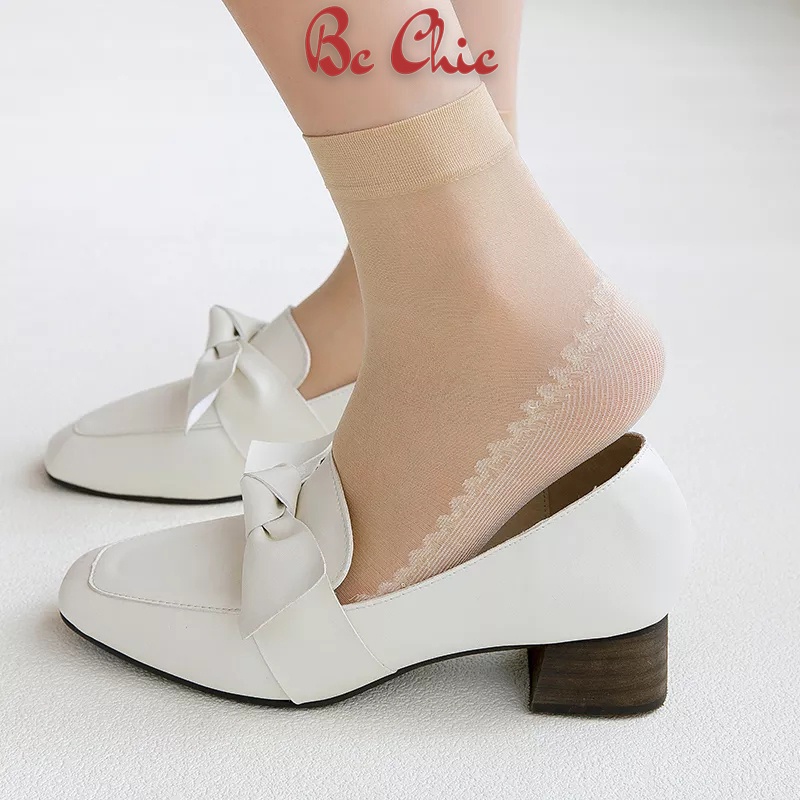 Tất nữ, combo 10 đôi tất giấy phong cách mới T763 thấm hút mồ hôi cực tôt BC_CHIC LINGERIE