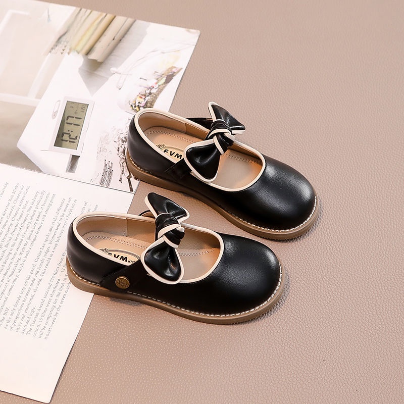 Giày Búp Bê Da Phong Cách Công Chúa Thời Trang Xuân Thu 2022 Cho Bé Gái