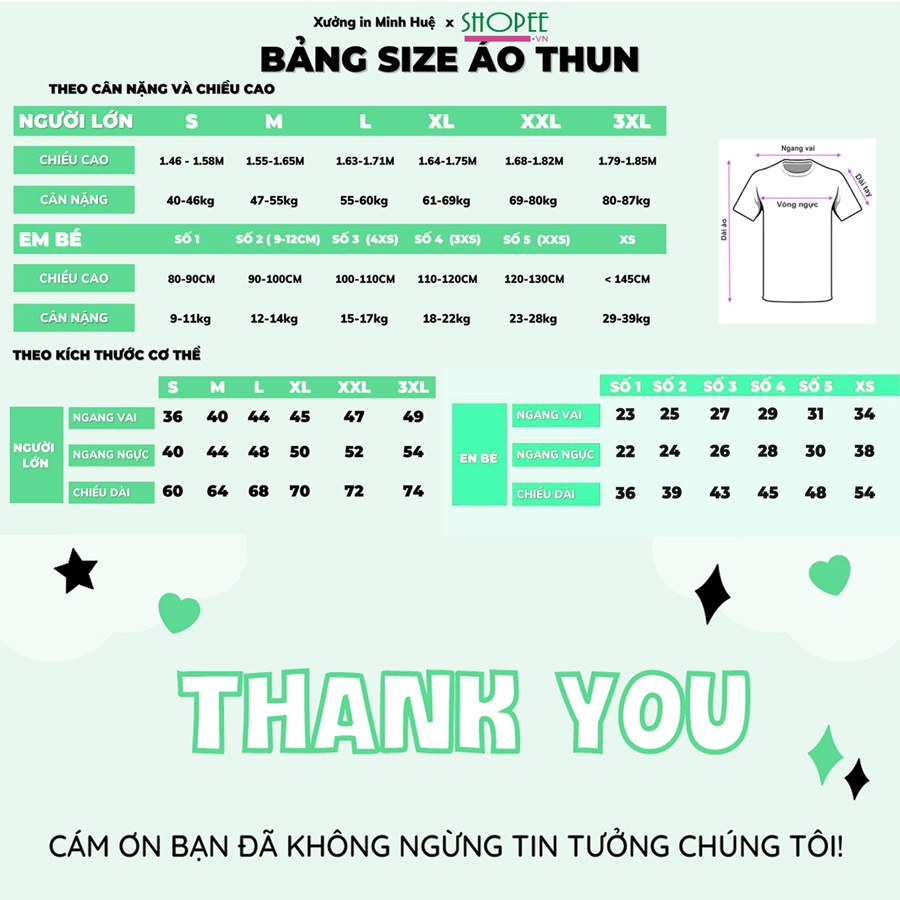 Áo thun nam nữ cờ đỏ sao vàng đủ zie lớn bé