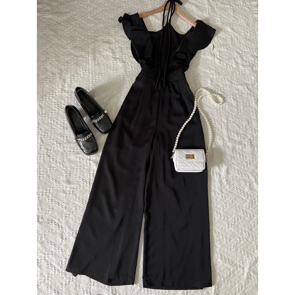Jumpsuit Sát Nách 2 Màu A1294 Chất Lụa Cao Cấp Kèm Lót Thiết Kế Sang Chảnh