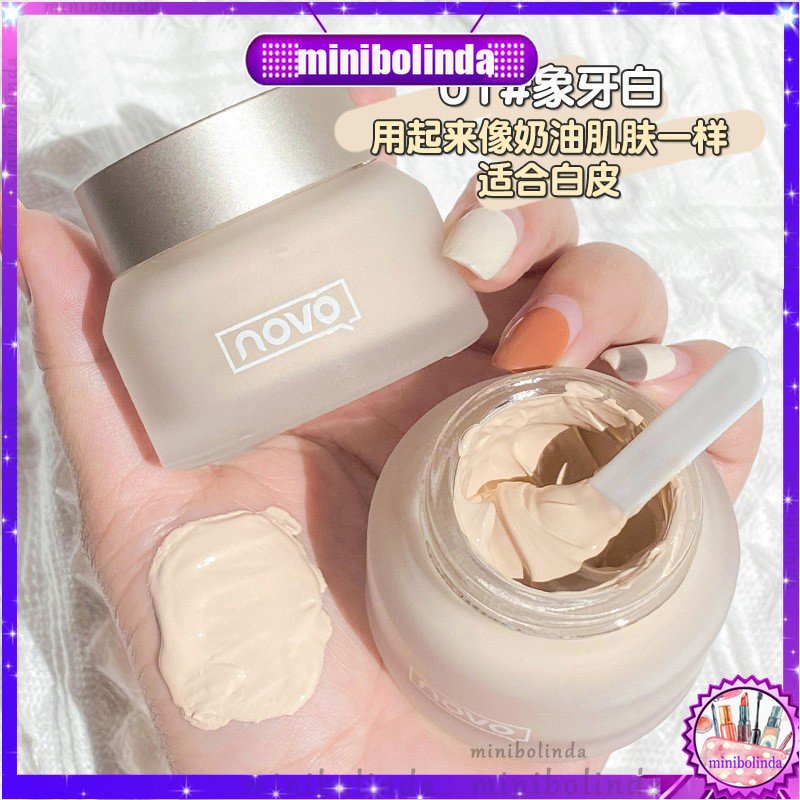 【Hàng mới về】Kem Nền bb Che Khuyết Điểm Kiểm Soát Dầu Làm Trắng Dưỡng Ẩm Lâu Trôi Không Thấm Nước NOVO
