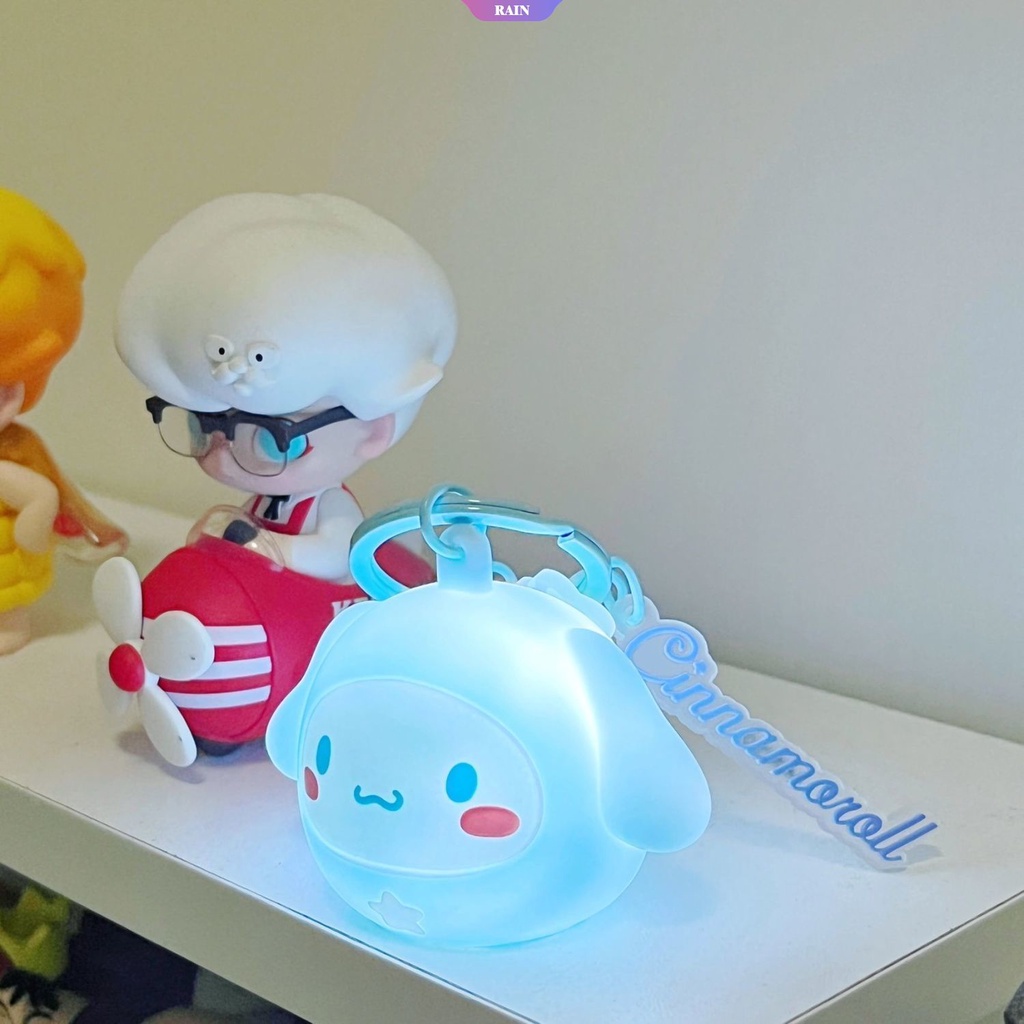 SANRIO Móc Khóa Hình Cinnamoroll Hoạt Hình Dạ Quang Dễ Thương
