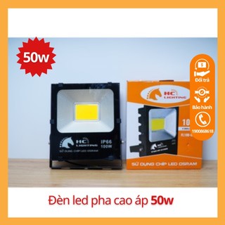 Đèn led pha cao áp 50w, đèn hắt tường ngoài trời chiếu sáng biển quảng cáo sân vườn