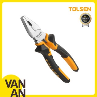 Kìm điện có răng, mũi vuông tolsen 7" 175mm 10001