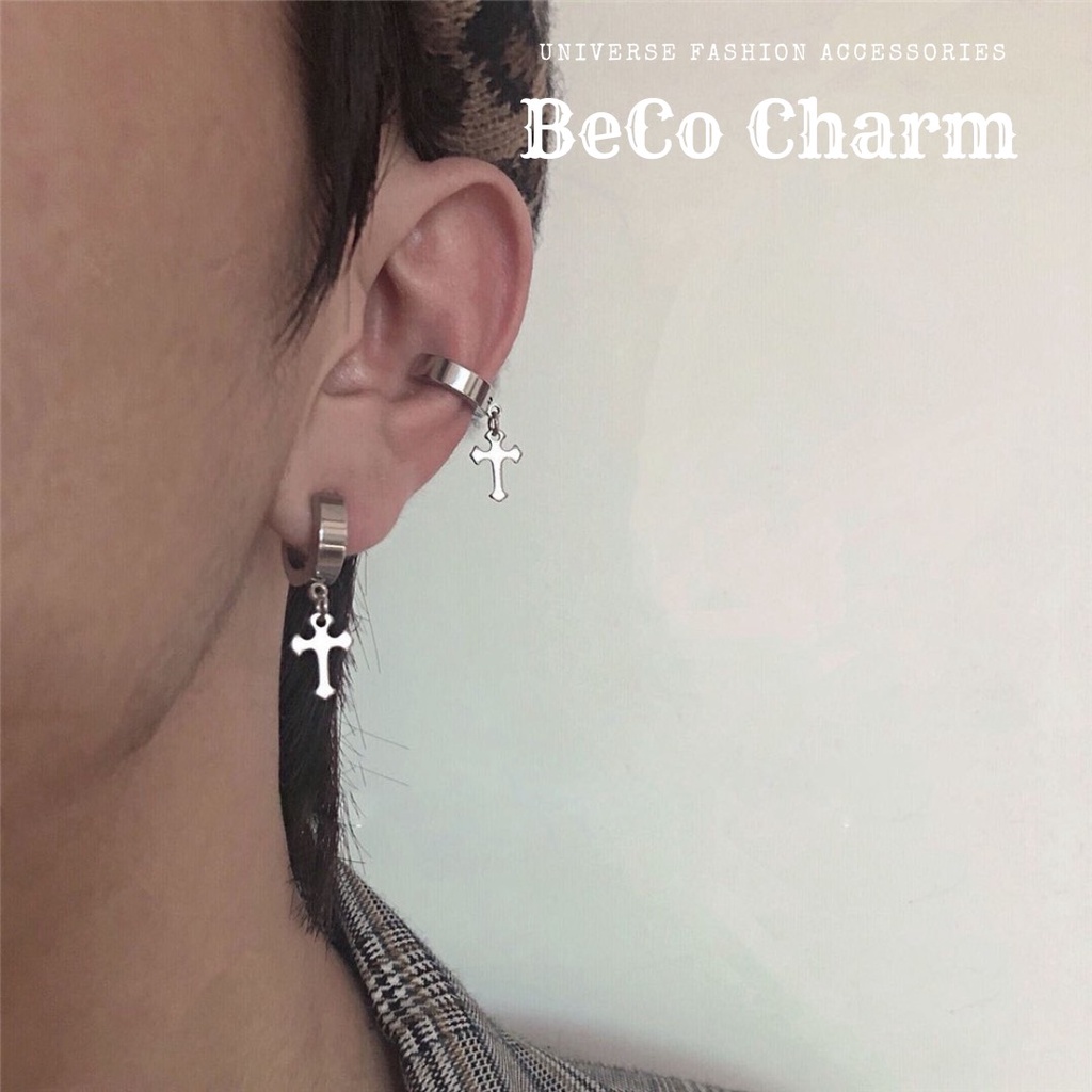 Khuyên Tai  Nam Nữ GIÁ 1 CHIẾC Khuyên Tai Nam Không Cần Bấm Lỗ, Khuyên Tai Kẹp Nhiều Lựa Chọn