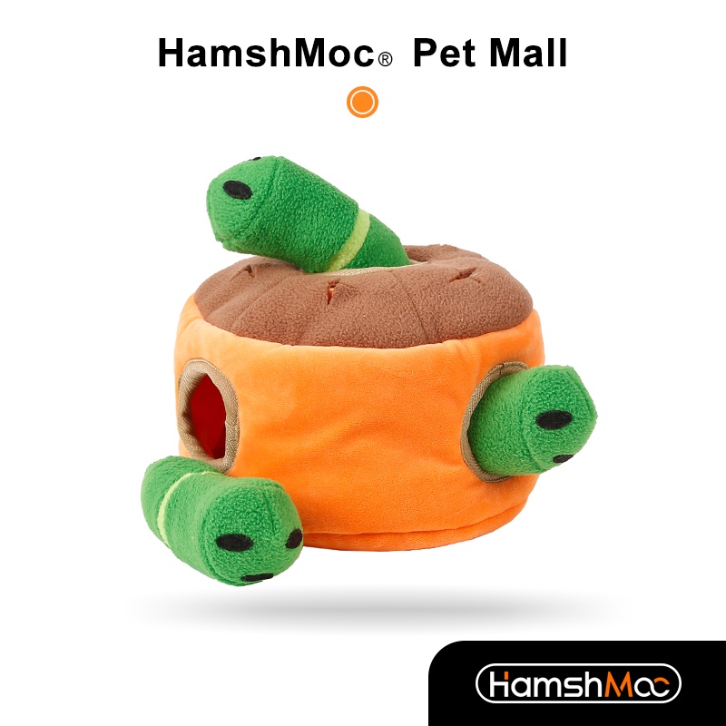 HamshMoc Đồ Chơi Nhai Gặm Tương Tác Bằng Vải Bông Mềm Mại Hình Tô Thức Ăn Cho Cún Cưng 9