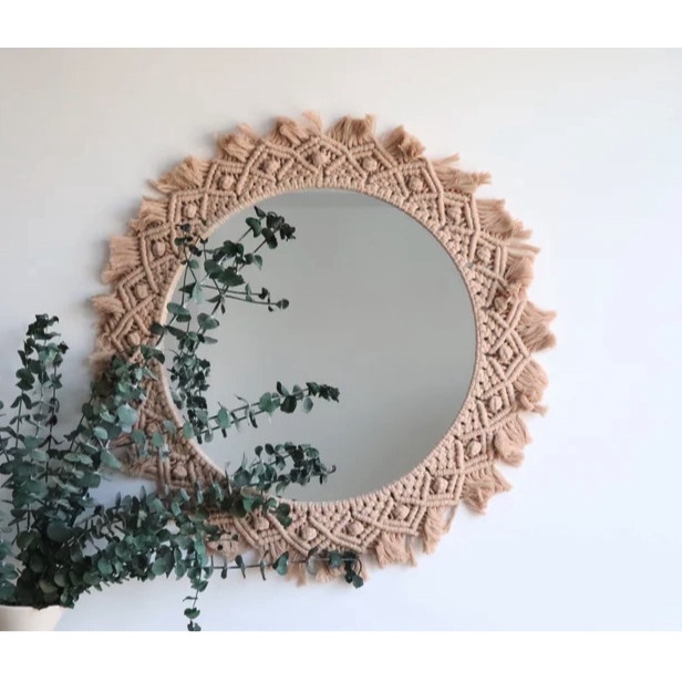 Gương trang trí tường, gương treo decor phòng tắm gương trang trí boho