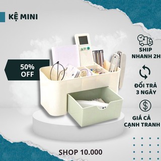 Kệ đựng mỹ phẩm - Khay đựng mỹ phẩm cao cấp mini có ngăn kéo tiện dụng