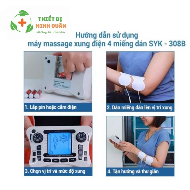 Máy Massage Xung Điện, Miếng Dán Syk-308b