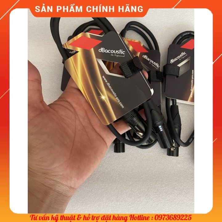 DÂY CANON ĐỰC CÁI DBACOUSTIC CHÍNH HÃNG  CANON BALANCE XLR - GIÁ 1 ĐÔI