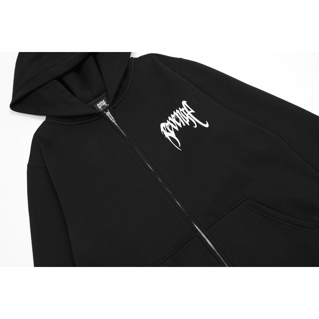 Áo Hoodie cotton Có Khóa Kéo In Họa Tiết Revenge Thời Trang Cho Nam Nữ