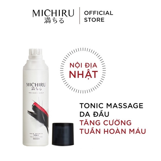 [HB GIFT] Tinh chất Tonic Michiru ngăn ngừa rụng tóc, tăng cường tuần hoàn máu dưới da đầu, nội địa Nhật 130g