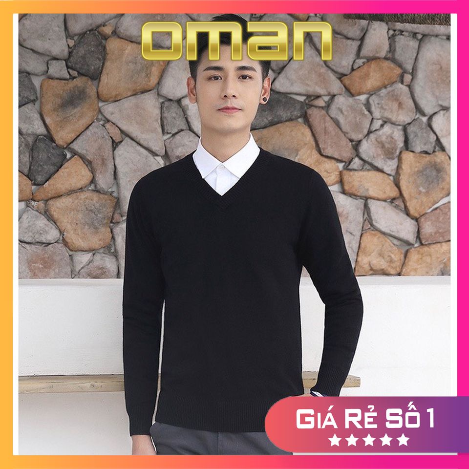 ÁO LEN CỔ TIM HÀN QUỐC,ÁO LEN NAM DÀI TAY NAM NỮ DÀY DẶN AL02 - OMAN