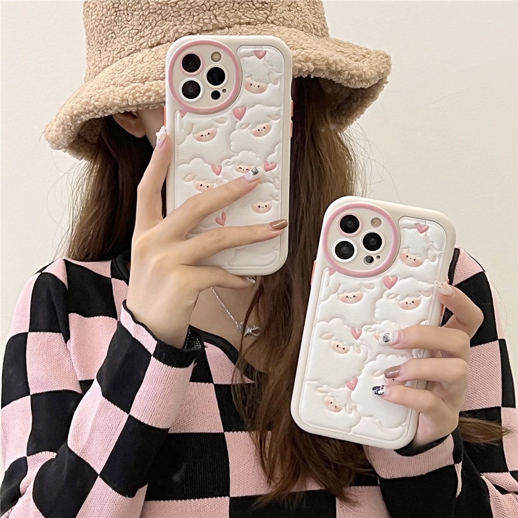 Ốp Điện Thoại Da Viền tpu Dẻo In Họa Tiết Hoạt Hình Góc Tròn Cho iphone 15 pro max 14 pro max 13 pro max 12 pro max