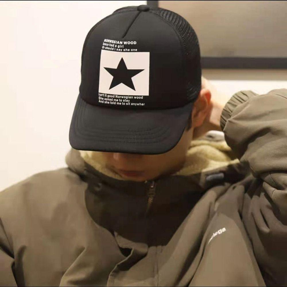 Mũ Lưỡi Trai Thêu Chữ Phong Cách Hàn Quốc Thoáng Khí Thời Trang Cho Nữ