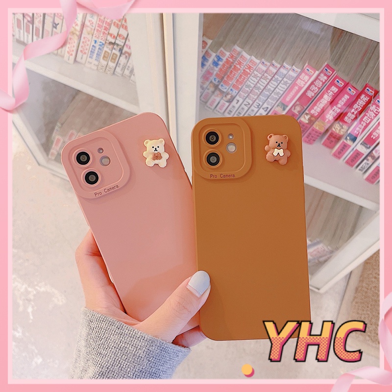 ốp iphone TPU Hình Gấu 3d tương thích iPhone 6s 6splus 7 7plus 8 8plus X XS XSMAX 11 12 Pro Max Plus Promax-042