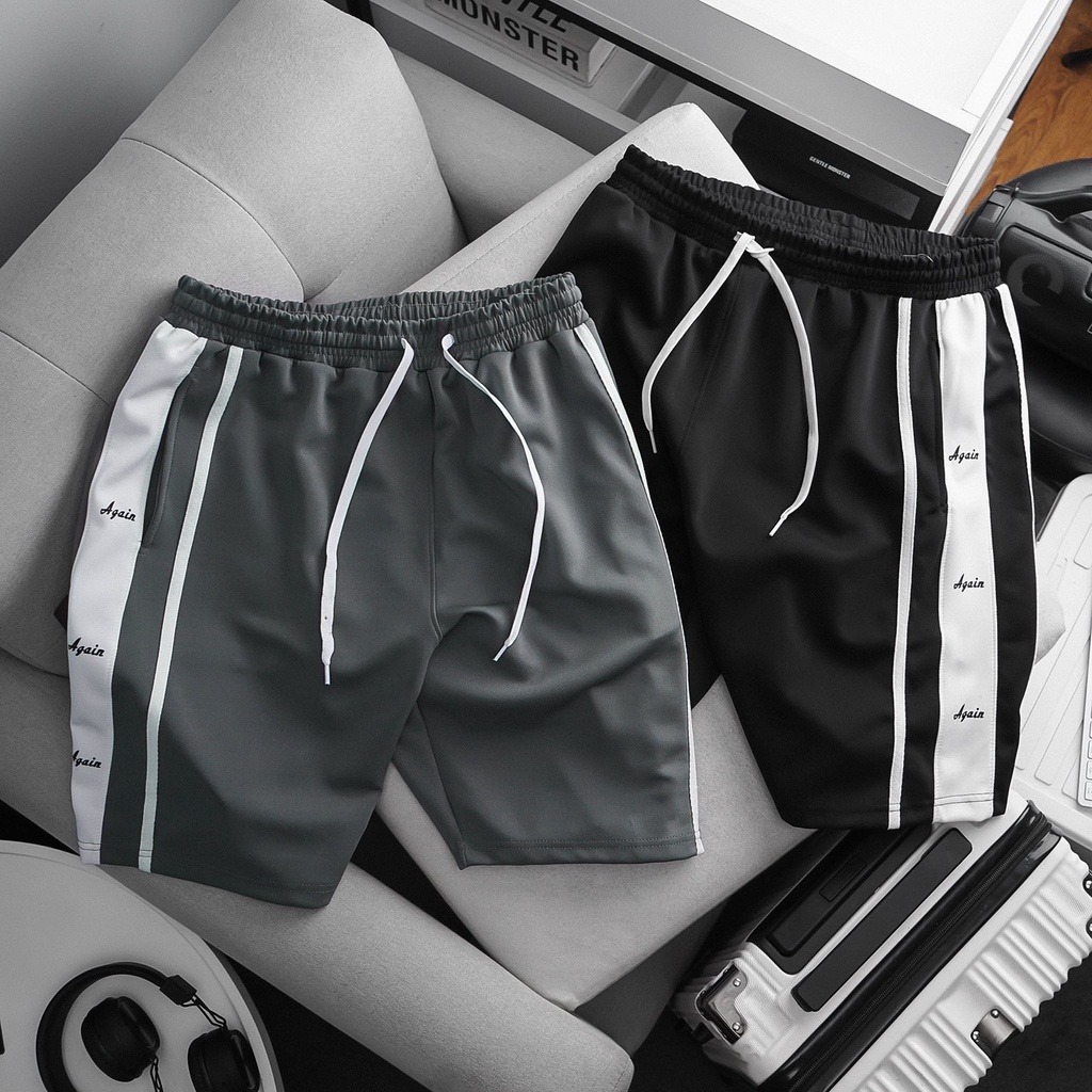 BIGSIZE - Quần short thun nam form bigsize 90kg - 130kg - Again