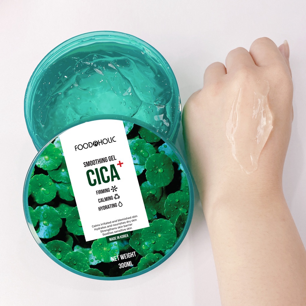 Gel Dưỡng Rau Má Làm Dịu Da, Phục Hồi Foodaholic CICA Smoothing Gel 300ml