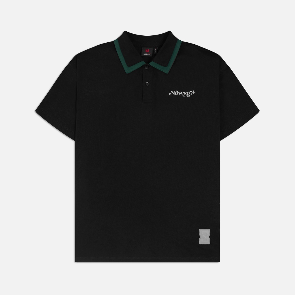 Áo Polo NEEDS OF WISDOM Double Necks Polo Shirts - Black - Local Brand Chính Hãng