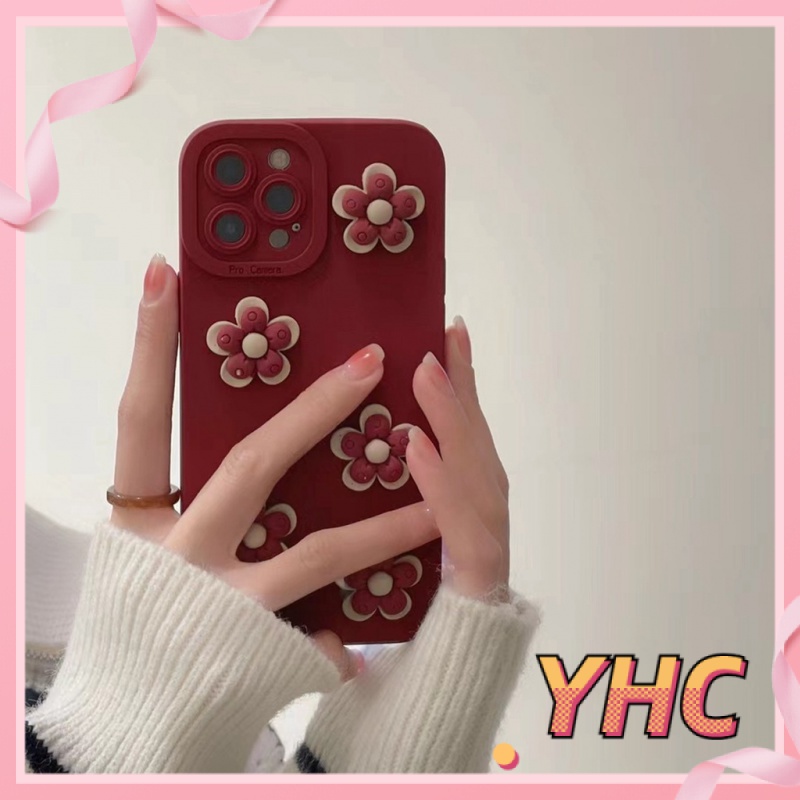 Ốp Điện Thoại Hình Hoa 3D Cho iPhone 6 / 6S / 6splus / se / 7 / 7plus / 8 / 8plus / X / xs / xsmax / 11 / 12 / 13 / 14 / Cộng Với / pro / pro max-077