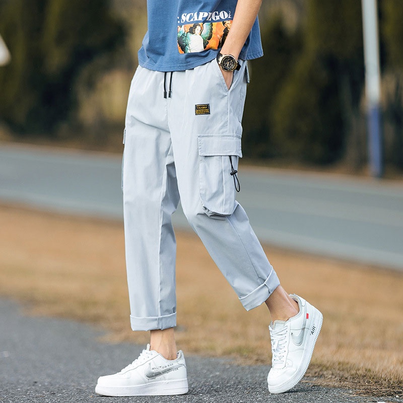 Quần Dài Thể Thao Thời Trang Mùa Hè Phong Cách Hàn Quốc Cho Nam