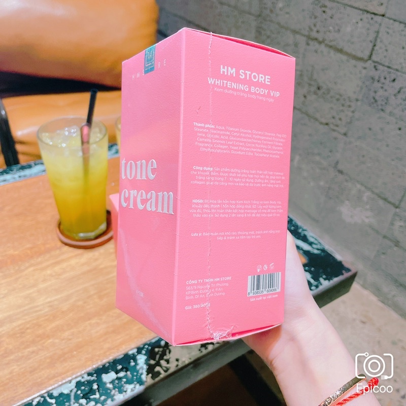 BODY VIP MẪU MỚI TẶNG KÈM KÍCH TRẮNG 20G HM STORE