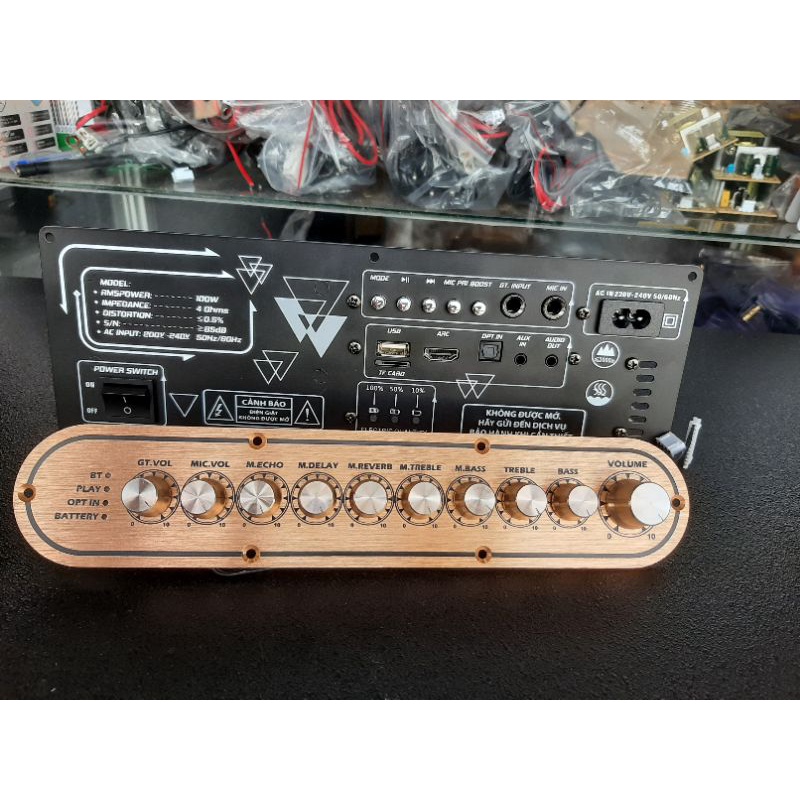 Mạch Loa kéo Xách Tay 100W 2 kênh có reverb