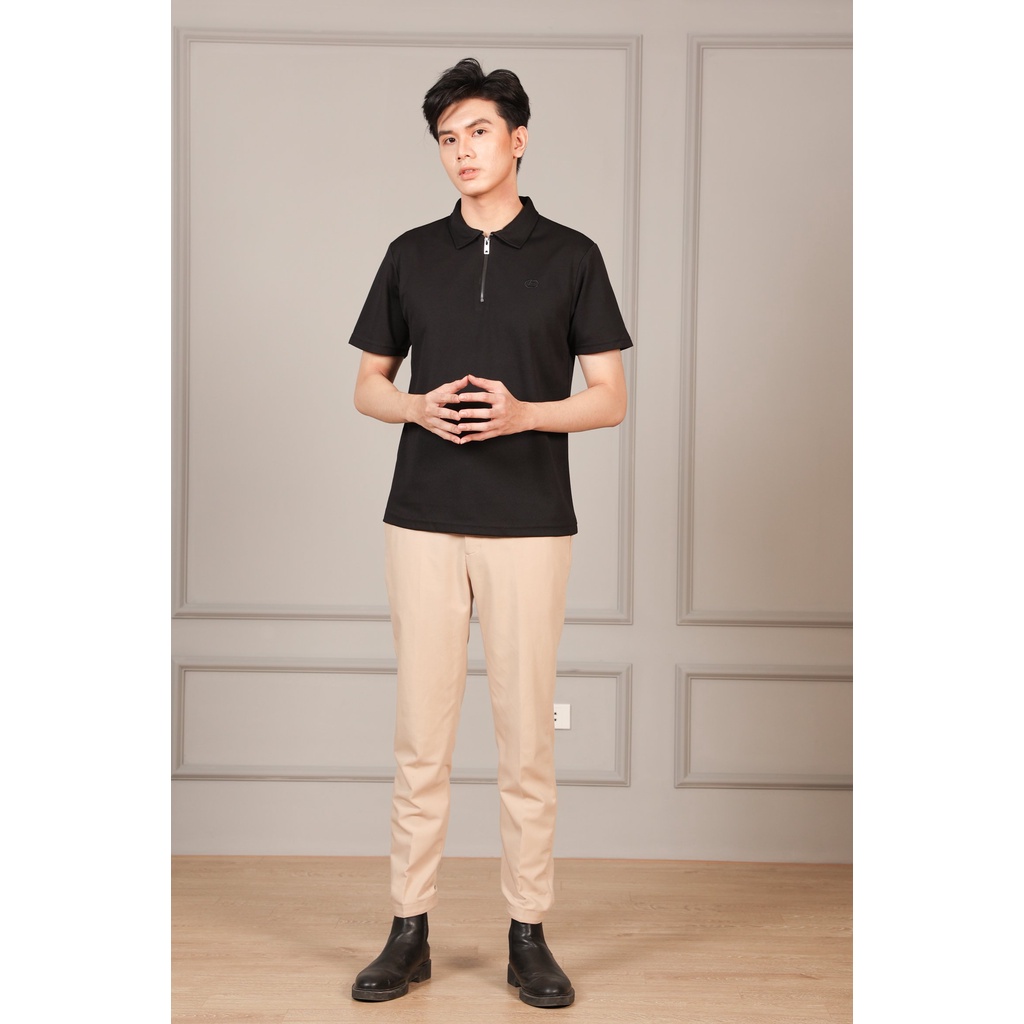 Áo Polo nam BASIC OKU , Áo phông nam chất vải CVC thoáng mát, thấm hút mồ hôi