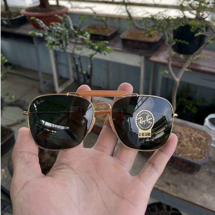 KÍNH RAYBAN 3 CẦU U-S-A HÀNG CHÍNH HÃNG ĐÃ QUA SỬ DỤNG. TRÒNG THỦY TINH CHỐNG UV. THỜI TRANG DÀNH CHO CẢ NAM VÀ NỮ