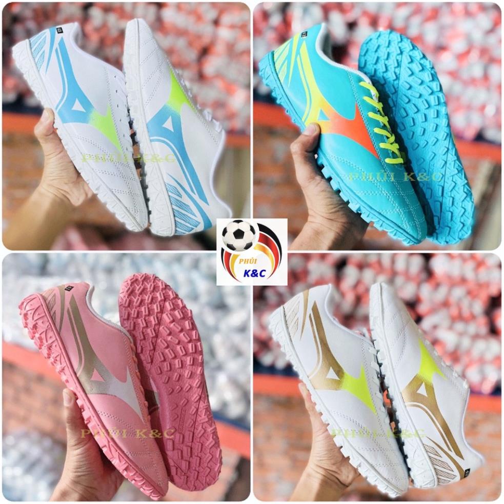 Màu Trắng Logo đồng_Giày đá bóng nam MIZUNO NEO3 Logo 2 màu(khâu full đế)_Giày đá banh sân cỏ nhân tạo