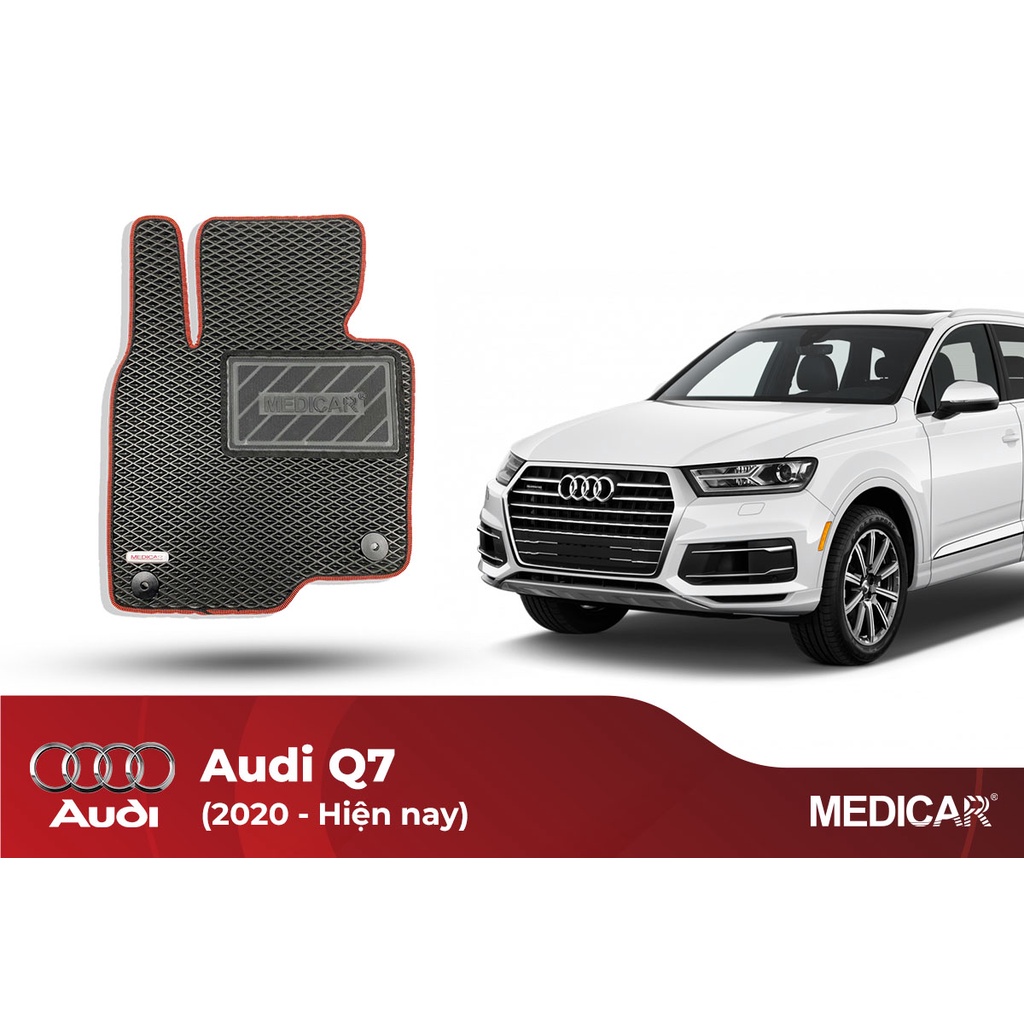 Thảm lót sàn ô tô Medicar xe Audi Q7 (2020->hiện tại)- chống nước, không mùi, ngăn bụi bẩn