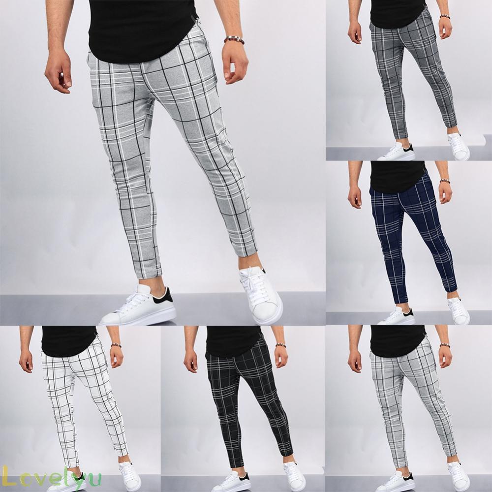 [CRAZY SALE]Adults Male Mens Pants M~3XL Slim Fit Straight Breathable Casual Casul