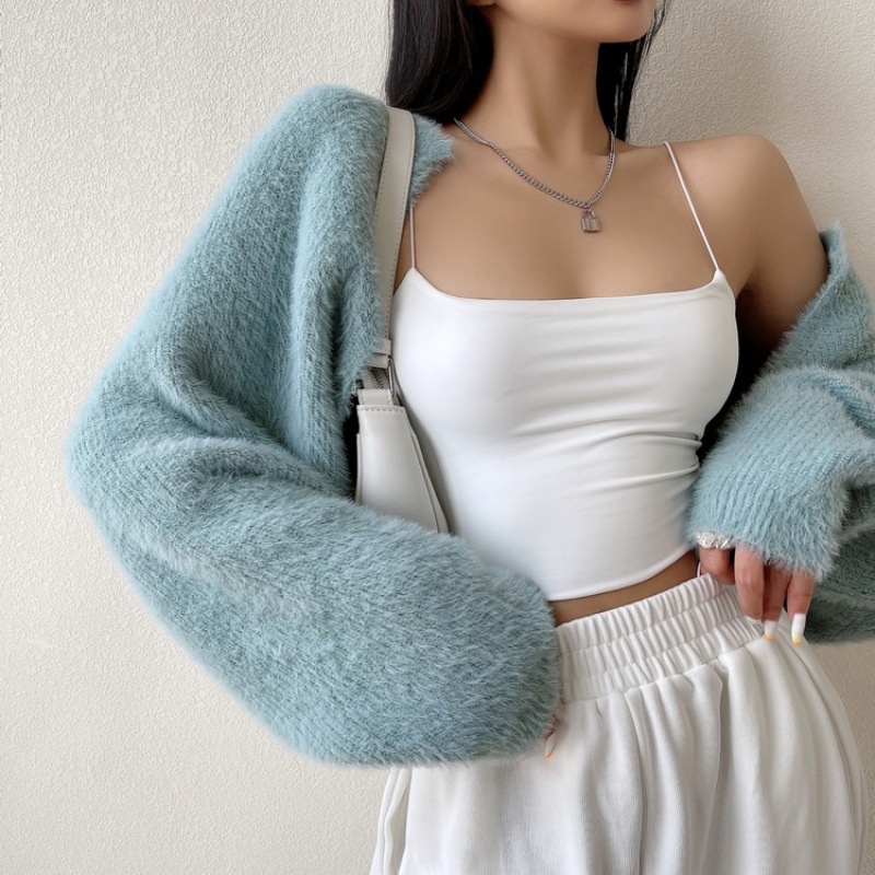 Áo khoác cardigan YEYA dáng rộng ấm áp 6 màu thời trang cho nữ