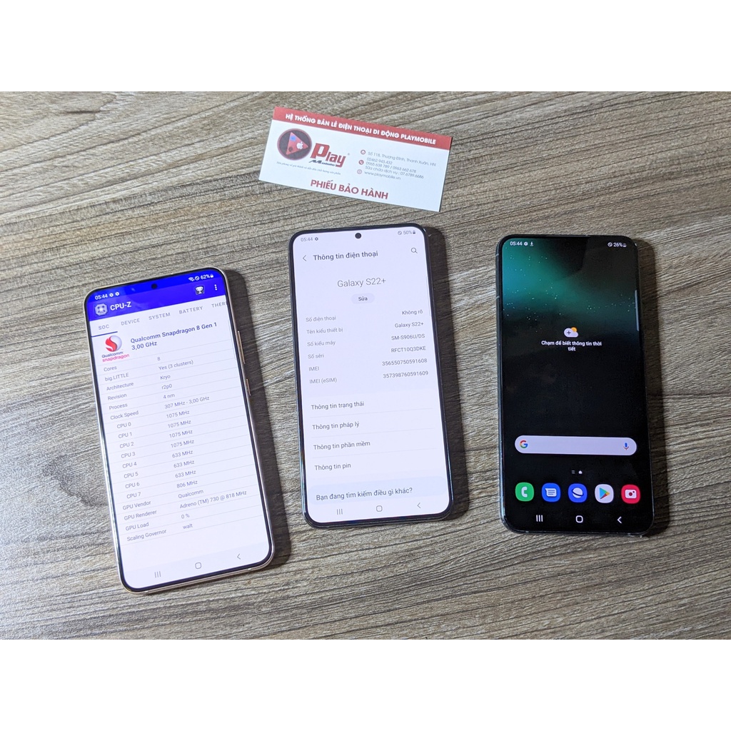 Điện Thoại Samsung Galaxy S22 Plus 5G 2 sim | Qualcom Snapdragon 8 Gen 1 | Kèm phụ kiện tại Playmobile
