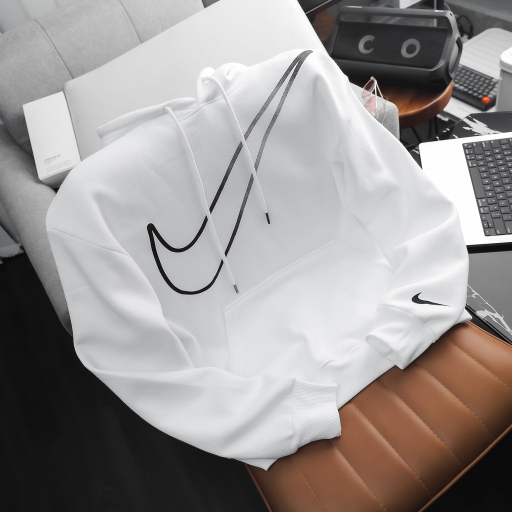 Áo hoodie thể thao chất nỉ bông dày mịn, phối logo cực chất N012