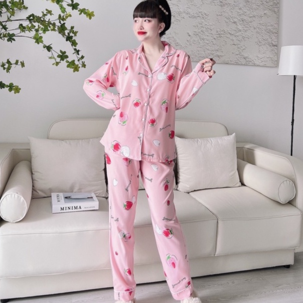 Đồ bộ bigsize 50-100kg đồ bộ tay dài mặc nhà cho nữ